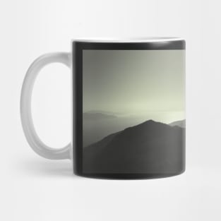 View of the sea over the mountains(Atr work) Mug